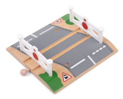 Bigjigs Houten rails spoorwegovergang BJ-BJT118 1
