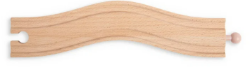 Bigjigs Houten rails flauwe bocht  BJ-BJT173 1
