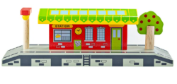 Bigjigs dorpsstation houten treinbaan BJ-BJT190 2