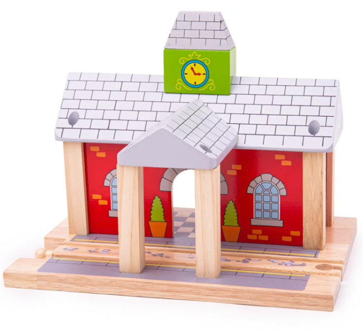 Bigjigs stationsgebouw houten trein BJ-BJT215 1