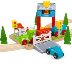 Bigjigs Signaalhuis houten treinbaan BJ-BJ226 4