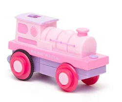Bigjigs batterijtrein roze locomotief BJ-BJ310 2