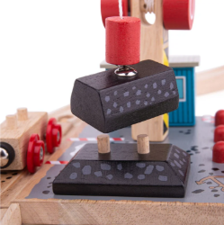 Bigjigs Kolen overlaadstation houten treinbaan gebouw BJ-BJ257 4