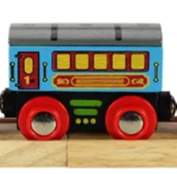 Bigjigs houten passagiers trein BJ-BJ412 4