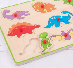 Bigjigs knoppenpuzzel Dino BJ-BJ257 3