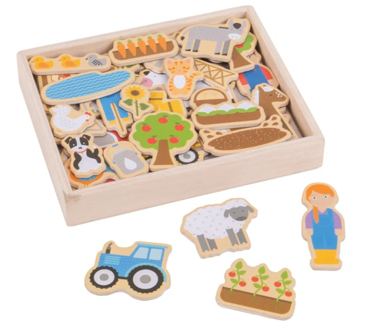 Bigjigs houten magneten Boerderij BJ-BJ274 1