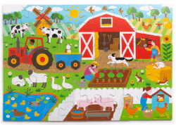 Bigjigs vloerpuzzel hout boerderij 48 stukjes BJ-BJ913 2