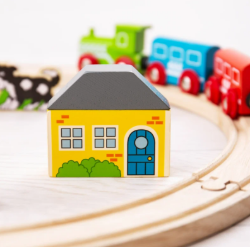 Bigjigs Treinbaanset hout junior 20 delig BJ-BJT010 4