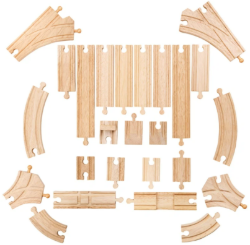 Bigjigs Rails uitbreidingsset 25 delig houten treinbaan BJ-BJT054 4