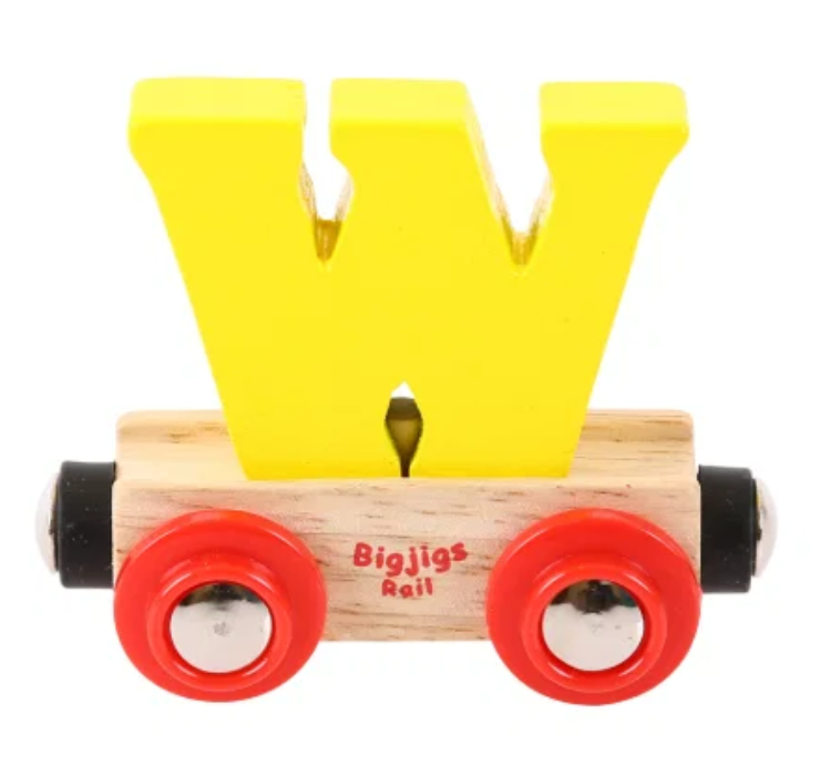 Bigjigs letter W naamtrein BJ-BR123 1