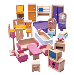 Bigjigs Meubelset voor poppenhuis BJ-JT116 2