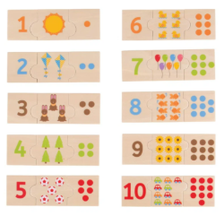 Bigjigs houten puzzel tellen tot 10 BJ-BT261 2