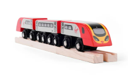 Bigjigs Snelle trein Vigin 3 delig Houten treinbaan BJ-BJT461 2