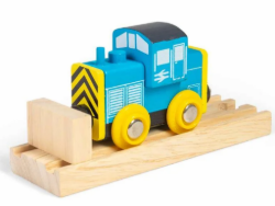 Bigjigs Houten trein diesel locomotief Shunter BJ-BJT488 1