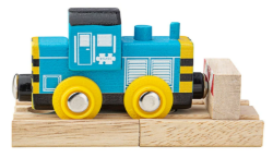 Bigjigs Houten trein diesel locomotief Shunter BJ-BJT488 2