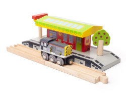 Bigjigs Houten trein diesel 8 Shunter BJ-BJT498 6