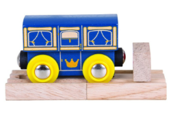 Bigjigs Wagon koninklijk rijtuig houten treinbaan BJ-BJT457 2