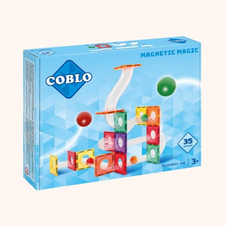 Coblo Classic Magnetische tegels Knikkerbaan Uitbreiding 35 stuks Verpakking