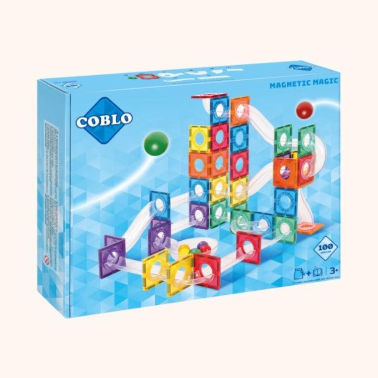 Coblo Classic Magnetische tegels Knikkerbaan 100 stuks Verpakking