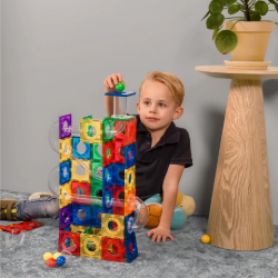 Coblo Classic Magnetische tegels Knikkerbaan 100 stuks Spelend Kindje