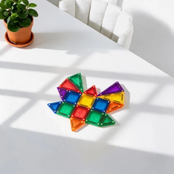 Coblo Mini - Magnetische tegels Letters - 40 tegels & 60 toppers Vlinder