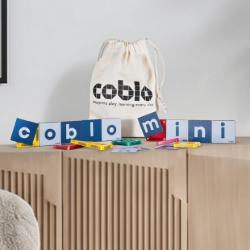 Coblo Mini - Magnetische tegels Letters - 40 tegels & 60 toppers Letters