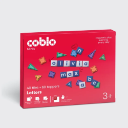 Coblo Mini - Magnetische tegels Letters - 40 tegels & 60 toppers Verpakking