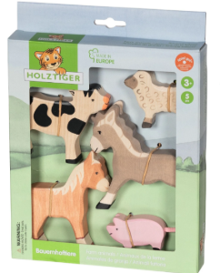 Image de la catégorie Houten Speeldieren, Boerderijen & Ridderkastelen