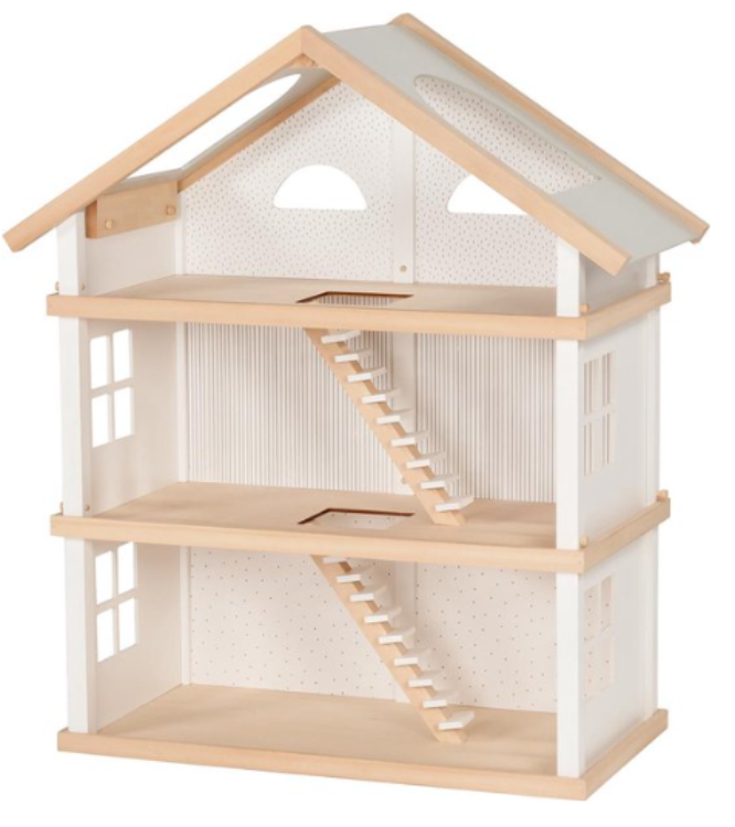 Picture of Goki Poppenhuis 2 verdiepingen Wit