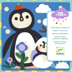 Djeco - kleurset - Magisch inkleuren. Kiekeboe! Dierenbaby’s van over de hele wereld - vanaf 18 maanden