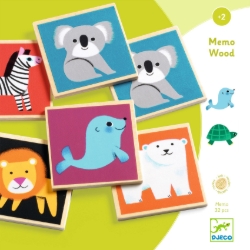Djeco - houten educatief spel - Houten memo - vanaf 2 jaar