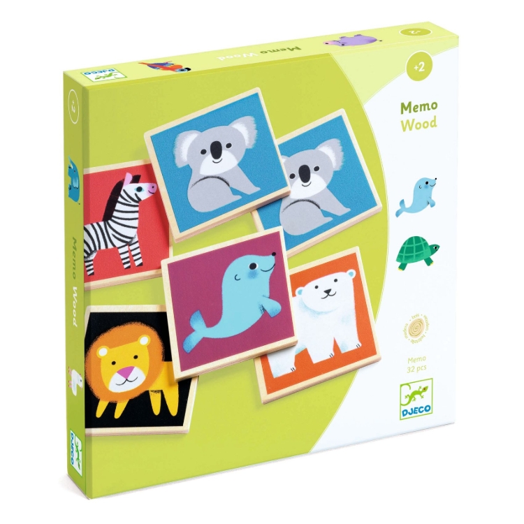 Djeco - houten educatief spel - Houten memo - vanaf 2 jaar