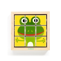 Djeco - houten draaipuzzel - Tournanimo - vanaf 2 jaar