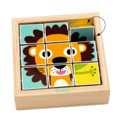 Djeco - houten draaipuzzel - Tournanimo - vanaf 2 jaar