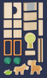 My 1st Block World Paardenstal Inhoud