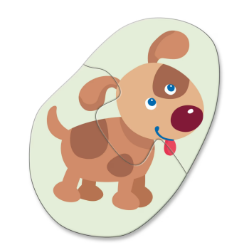 HABA 4 Eerste Puzzels Jonge Dieren Hond
