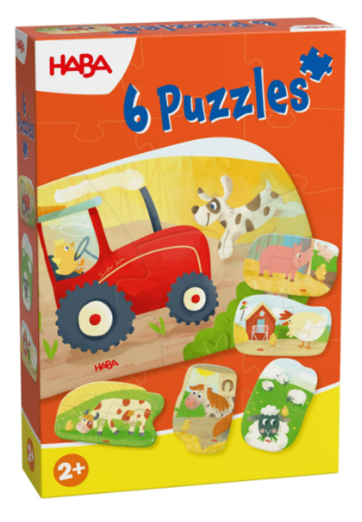HABA Puzzels 6x 2 Stukjes Boerderij