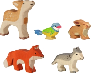 Afbeelding voor categorie Houten Speeldieren, Speeldino's & Speelfiguren