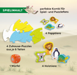 HABA spel en puzzel - De leeuw en zijn vriendjes