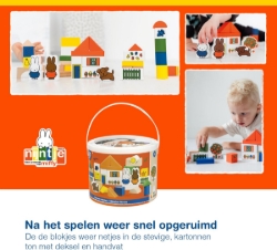 Bambolino Toys Nijntje Blokkenton 50 blokken – vanaf 2 jaar