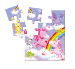 HABA Eenhoorn Flonkerglans – 3 Glinsterende Puzzels