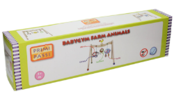 Primi Passi Babygym Boerderijdieren – Houten Babygym met Stoffen Dieren – Vanaf 0 Maanden