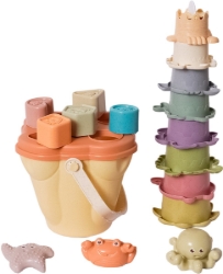 BIOplastic Bad- & Strandspeelgoedset Activiteitenemmer 17-delig - Vanaf 3 jaar