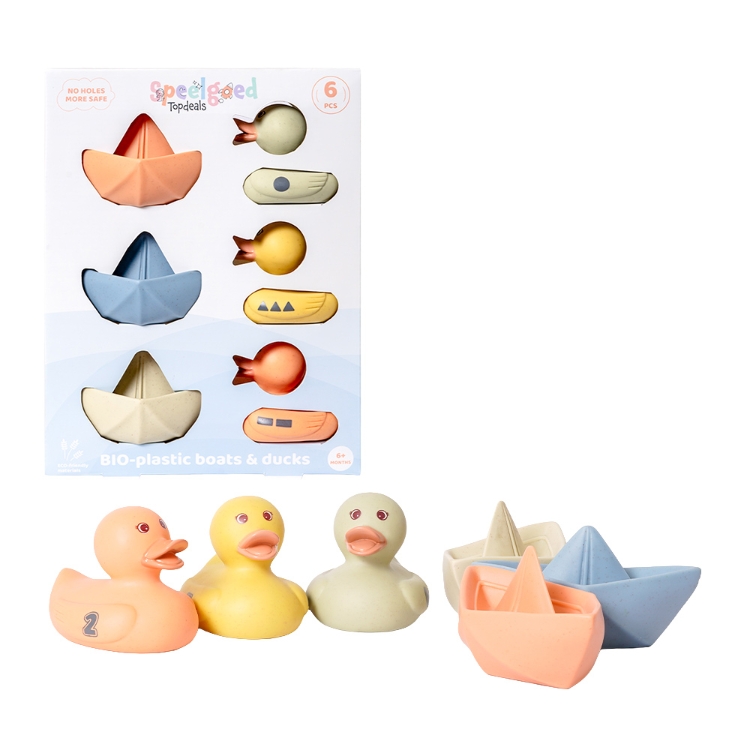 BIOplastic Badeendjes & Bootjes Set – 6-delig – Vanaf 6 maanden