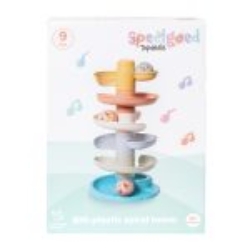 BIOplastic Spiraaltoren – Pagode Knikkerbaan - 6 Delen & 3 Muziekballen – Vanaf 18m