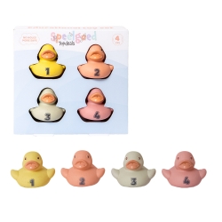 BIOplastic Badeendjes Set – 4 stuks pastel – vanaf 18 mnd