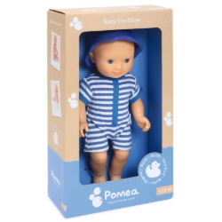Djeco Pomea Baby Olive – Badpop 32 cm – vanaf 18 maanden