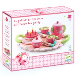 Djeco houten Theeservies Lili Rose met Taart – vanaf 3 jaar