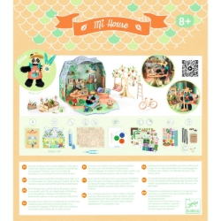 Djeco Mi House Olive – DIY Miniatuurhuis met Panda - vanaf 8 jaar