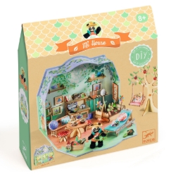 Djeco Mi House Olive – DIY Miniatuurhuis met Panda - vanaf 8 jaar